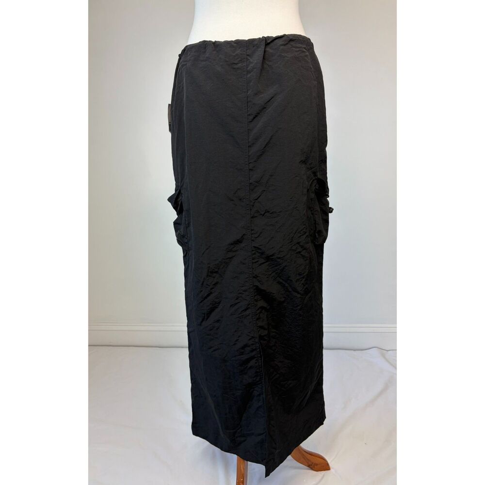 Forever 21 Cargo Parachute Maxi Skirt Size L Utility Gorpcore Streetwear Y2K
